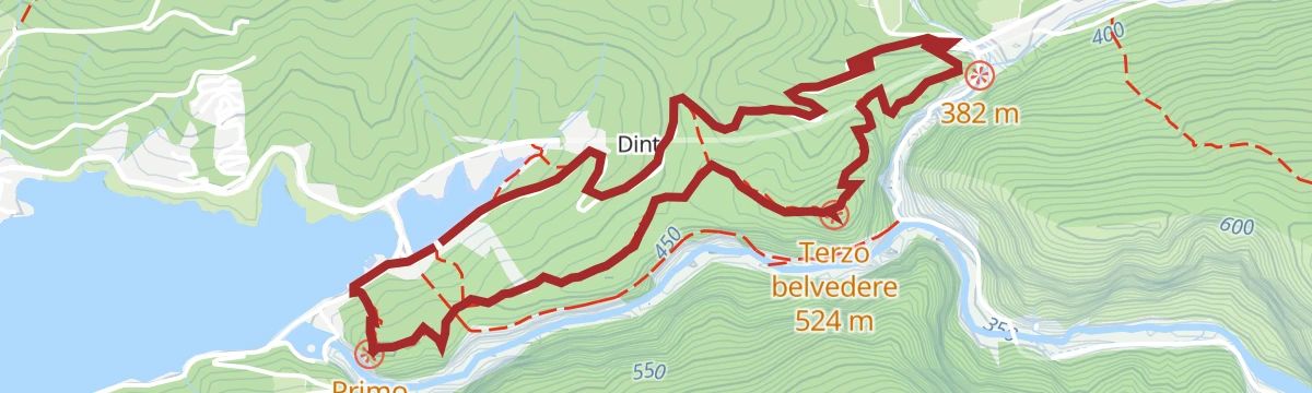 Route map: Sentiero del Dint